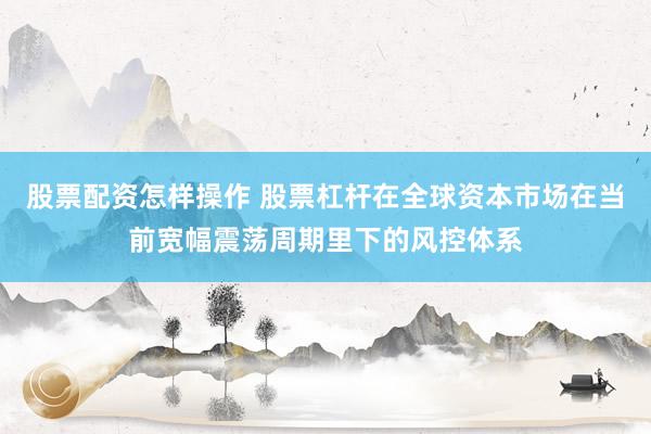 股票配资怎样操作 股票杠杆在全球资本市场在当前宽幅震荡周期里下的风控体系
