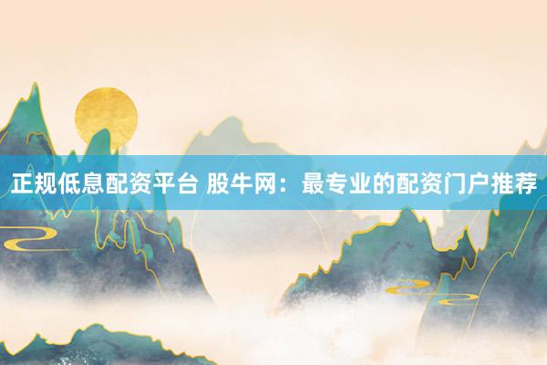 正规低息配资平台 股牛网：最专业的配资门户推荐